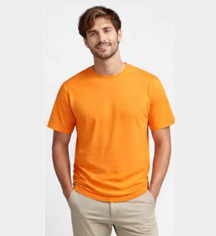Orange Cotton T-Shirt