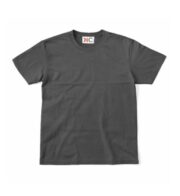 Charcoal Grey Cotton Plain T-Shirt - Image 2