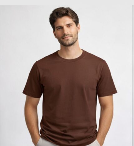 Brown Cotton T-Shirt