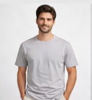 Ash Grey Cotton T-Shirt