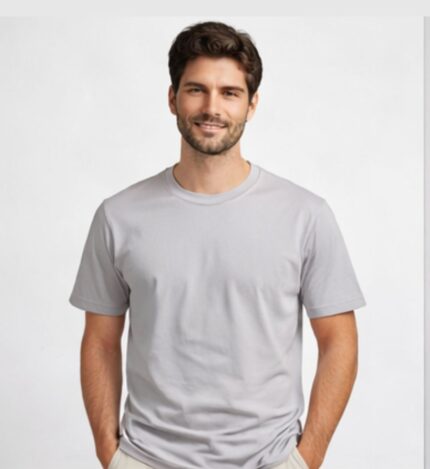 Gray Cotton T-Shirt