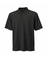 Classic Textured Polo – Jet Black - Image 2