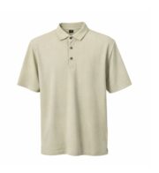 Classic Textured Polo – Soft Beige - Image 2