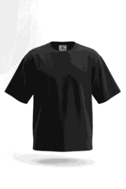 BLACK OVERSIZE T-SHIRT - Image 2