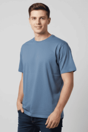 E BLUE OVERSIZE T-SHIRT