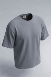 GREY COTTON OVERSIZE T-SHIRT - Image 2