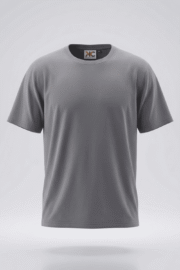 GREY COTTON OVERSIZE T-SHIRT - Image 4
