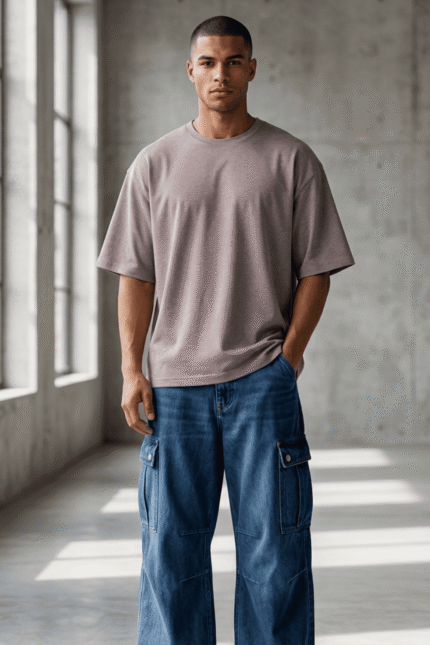 LIGHT PINKISH OVERSIZE T-SHIRT