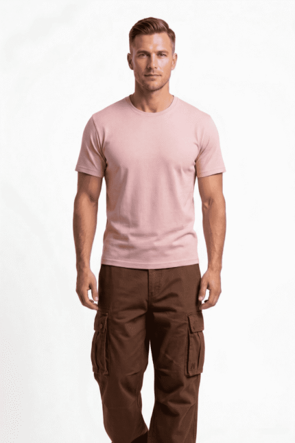 LIGHT PINK COTTON OVERSIZE T-SHIRT