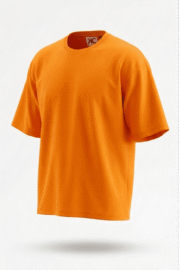 ORANGE COTTON OVERSIZE T-SHIRT - Image 2