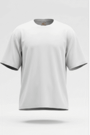 WHITE COTTON OVERSIZE T-SHIRT - Image 3