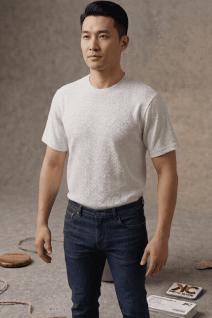 WHITE KOREAN OVERSIZE T-SHIRT